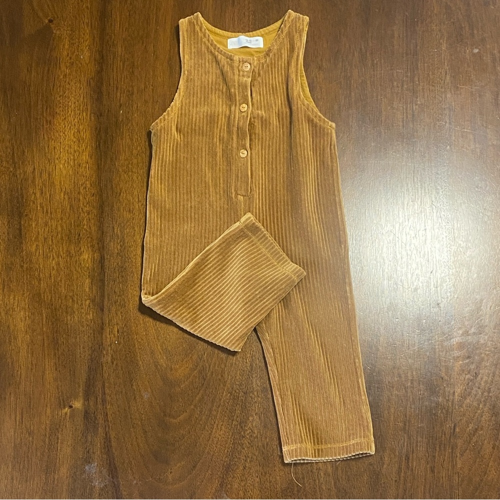 Zara Kids Corduroy Jumpsuit